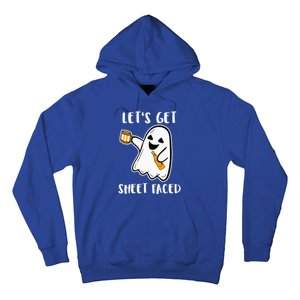 Let's Get Sheet Faced Boos Beer Drinking Boo Ghost Halloween Hoodie