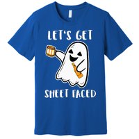 Let's Get Sheet Faced Boos Beer Drinking Boo Ghost Halloween Premium T-Shirt