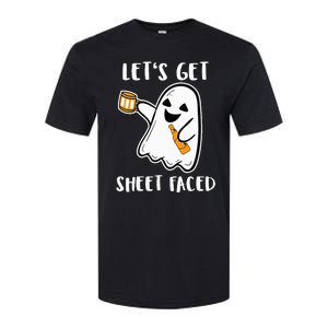 Let's Get Sheet Faced Boos Beer Drinking Boo Ghost Halloween Softstyle CVC T-Shirt