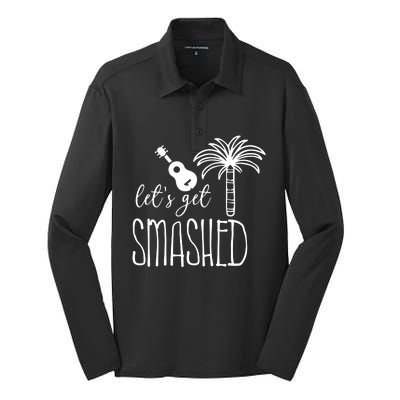 Let's Get Smashed Silk Touch Performance Long Sleeve Polo