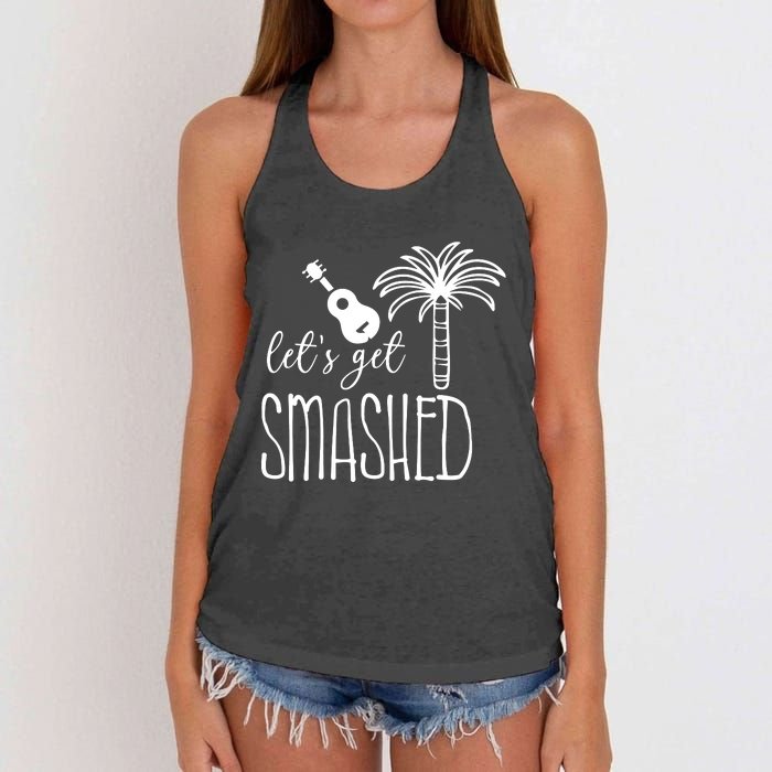 Let's Get Smashed Women's Knotted Racerback Tank