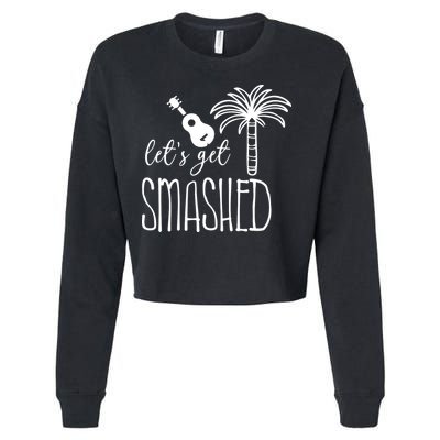 Let's Get Smashed Cropped Pullover Crew