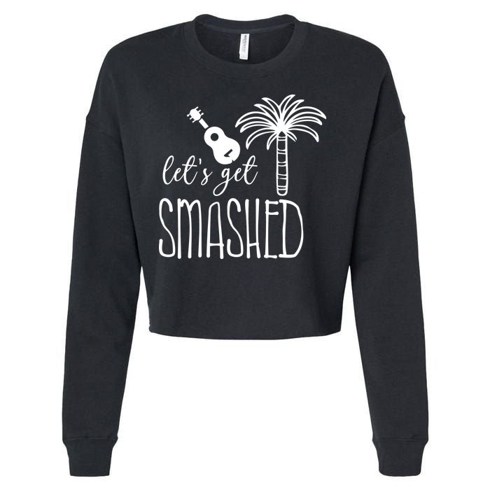 Let's Get Smashed Cropped Pullover Crew