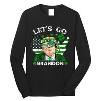 Let's Go Shamrock Brandon Happy St Patrick Day Trump  Long Sleeve Shirt