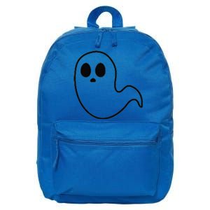 Little Ghost Subtle Halloween Fall Minimal Spooky Season 16 in Basic Backpack