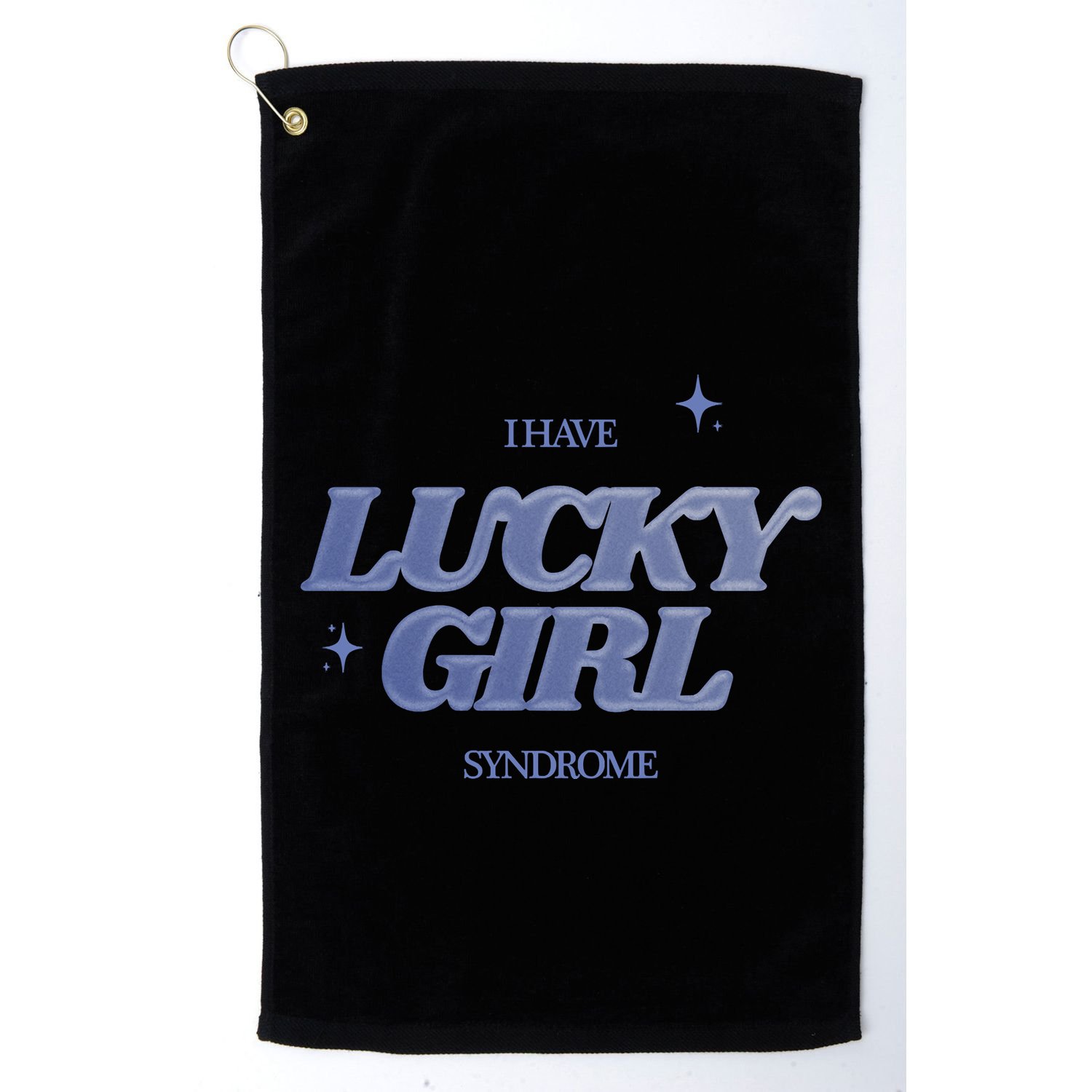 Lucky Girl Syndrome 777 Angel Number Manifestation Golf Towel