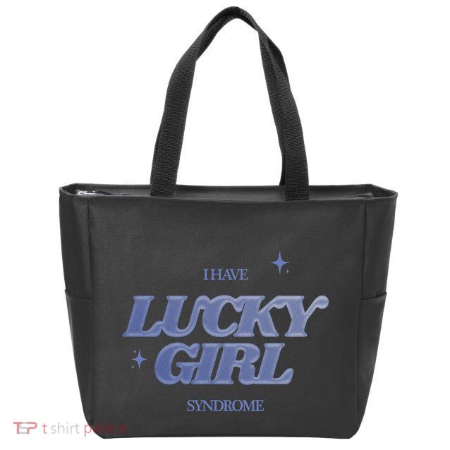 Lucky Girl Syndrome 777 Angel Number Manifestation Zip Tote Bag