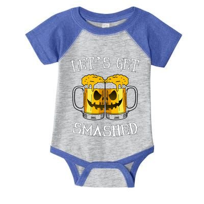 LetS Get Smashed Pumpkin Halloween Beer Mugs Ing Gift Infant Baby Jersey Bodysuit