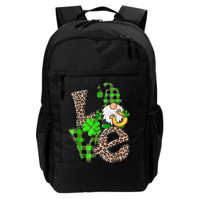 Love Gnomes Shamrock Horseshoe St Patrick's Day Daily Commute Backpack