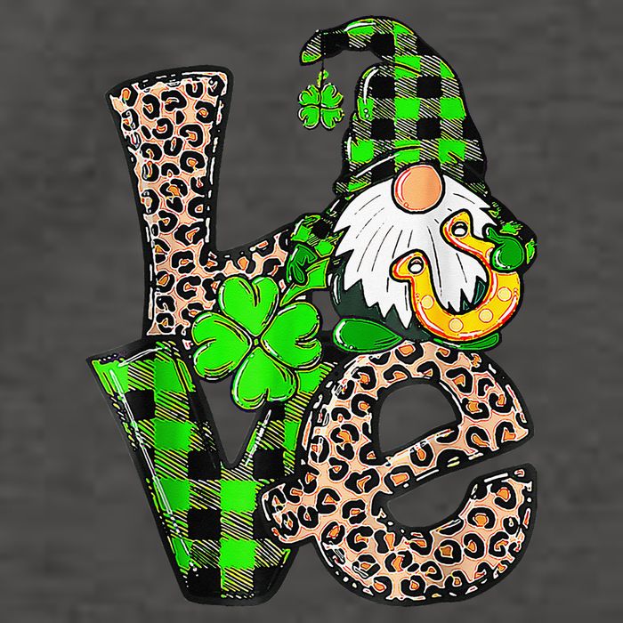 Love Gnomes Shamrock Horseshoe St Patrick's Day Vector Backpack