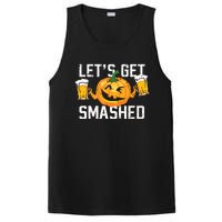 Lets Get Smashed Funny Pumpkin Beer Halloween Costume PosiCharge Competitor Tank