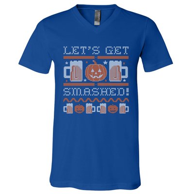 LetS Get Smashed Gift V-Neck T-Shirt