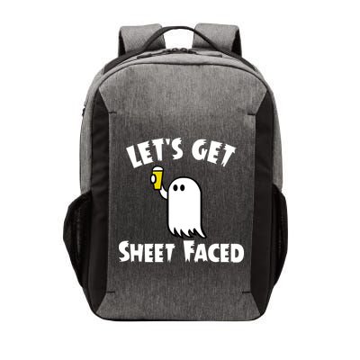 Lets Get Sheet Faced Beer Funny Halloween Costume Funny Vector Backpack