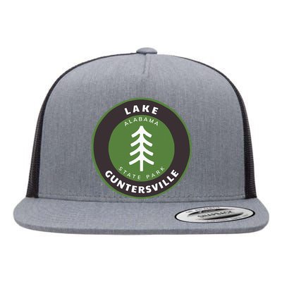 Lake Guntersville State Park Alabama Al Tree Badge Vacation Flat Bill Trucker Hat