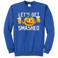 Lets Get Smashed Funny Pumpkin Beer Halloween Costume Sweatshirt