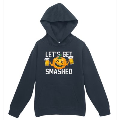 Lets Get Smashed Funny Pumpkin Beer Halloween Costume Urban Pullover Hoodie