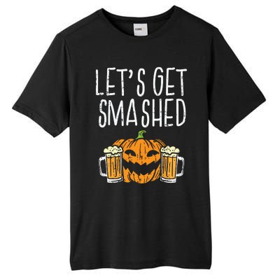 Lets Get Smashed Jack O Lantern Beer Halloween Drinking Tall Fusion ChromaSoft Performance T-Shirt