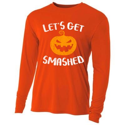 LetS Get Smashed Pumpkin Gift Halloween Ing Gift Great Gift Cooling Performance Long Sleeve Crew