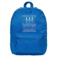Lets Get Smashed Ugly Christmas Sweaters Great Gift 16 in Basic Backpack