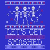 Lets Get Smashed Ugly Christmas Sweaters Great Gift 16 in Basic Backpack