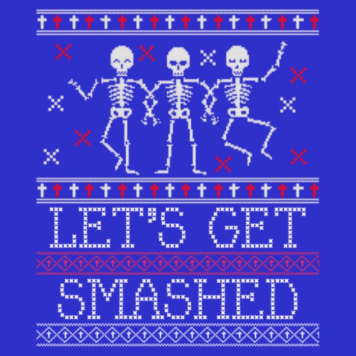 Lets Get Smashed Ugly Christmas Sweaters Great Gift 16 in Basic Backpack