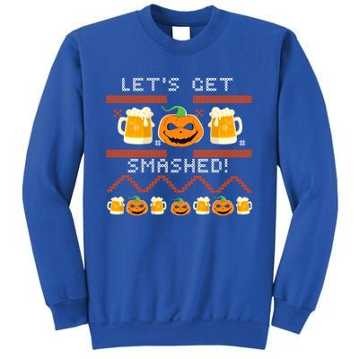 Lets Get Smashed Ugly Halloween Party Sweater Cool Gift Sweatshirt