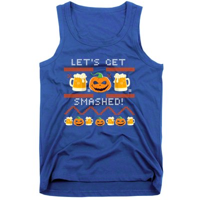 Lets Get Smashed Ugly Halloween Party Sweater Cool Gift Tank Top