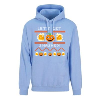 Lets Get Smashed Ugly Halloween Party Sweater Cool Gift Unisex Surf Hoodie