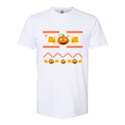 Lets Get Smashed Ugly Halloween Party Sweater Cool Gift Softstyle CVC T-Shirt