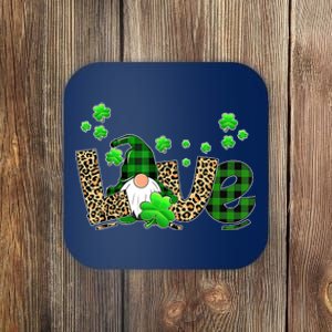 Love Gnome St Patrick's Day Coaster