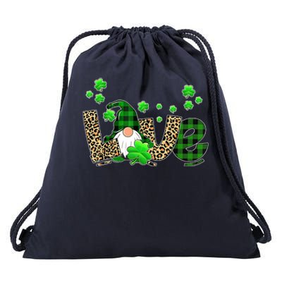 Love Gnome St Patrick's Day Drawstring Bag