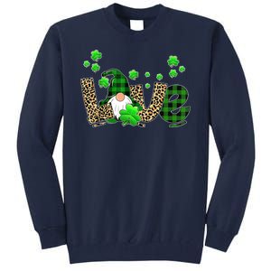 Love Gnome St Patrick's Day Tall Sweatshirt