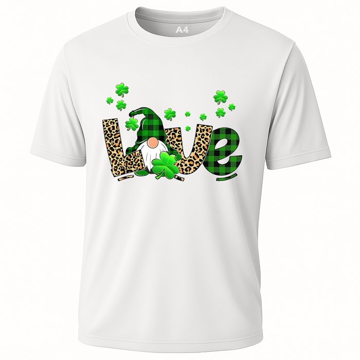 Love Gnome St Patrick's Day Cooling Performance Crew T-Shirt