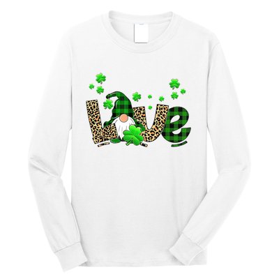 Love Gnome St Patrick's Day Long Sleeve Shirt