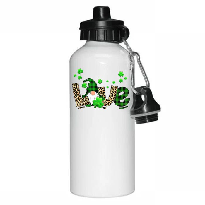 Love Gnome St Patrick's Day Aluminum Water Bottle