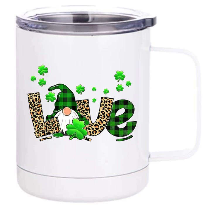 Love Gnome St Patrick's Day 12 oz Stainless Steel Tumbler Cup