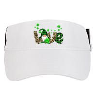 Love Gnome St Patrick's Day Adult Drive Performance Visor