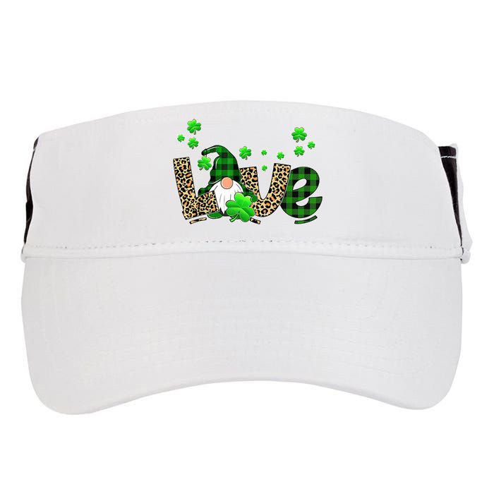 Love Gnome St Patrick's Day Adult Drive Performance Visor
