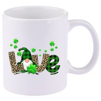 Love Gnome St Patrick's Day 11oz C Handle Ceramic Mug