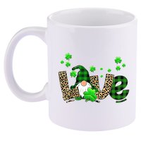 Love Gnome St Patrick's Day 11oz C Handle Ceramic Mug