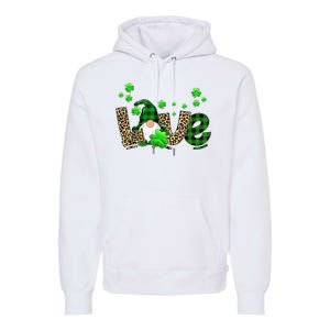 Love Gnome St Patrick's Day Premium Hoodie