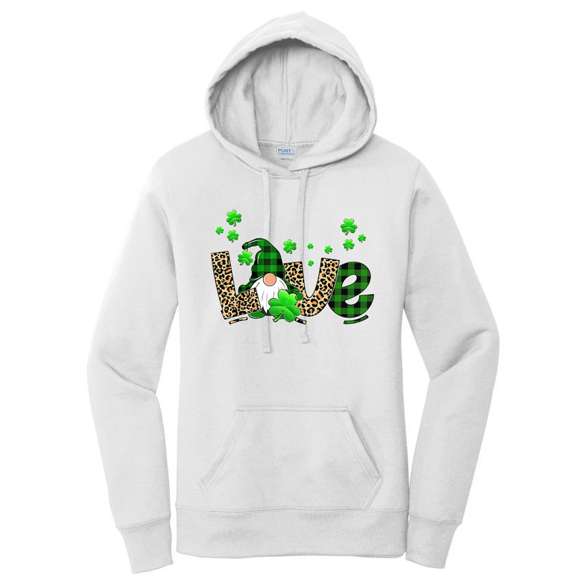 Love Gnome St Patrick's Day Women's Pullover Hoodie