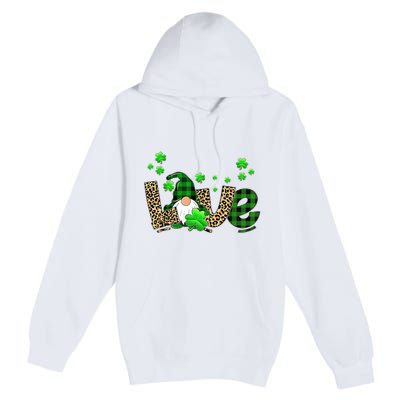 Love Gnome St Patrick's Day Premium Pullover Hoodie