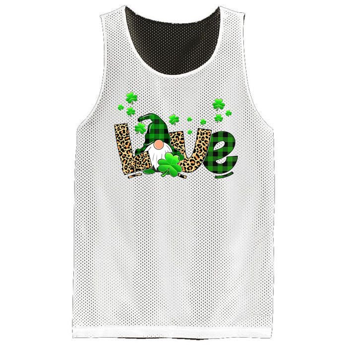 Love Gnome St Patrick's Day Mesh Reversible Basketball Jersey Tank