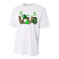 Love Gnome St Patrick's Day Performance Sprint T-Shirt