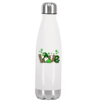 Love Gnome St Patrick's Day Stainless Steel Insulated Water Bottle