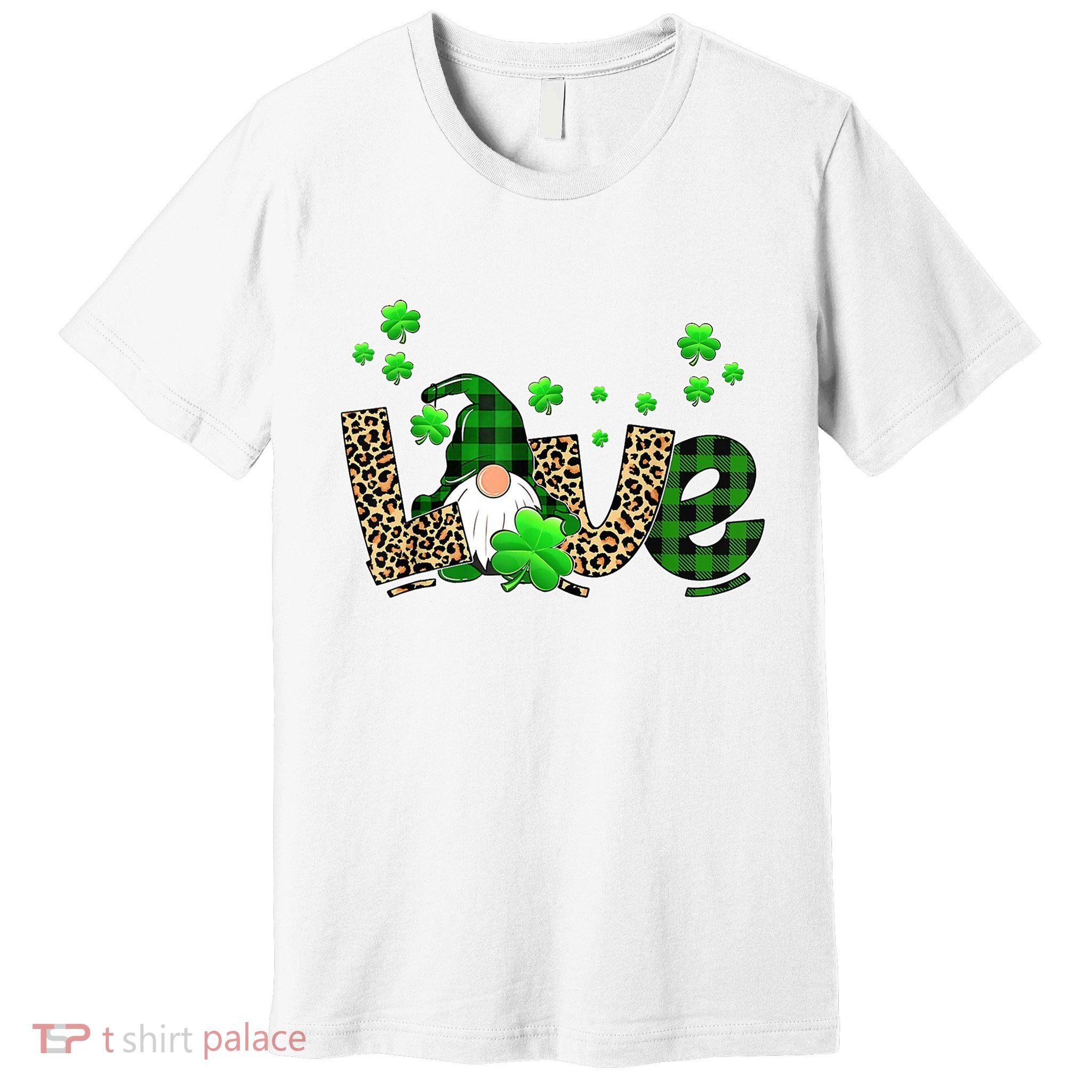 Love Gnome St Patrick's Day Premium T-Shirt