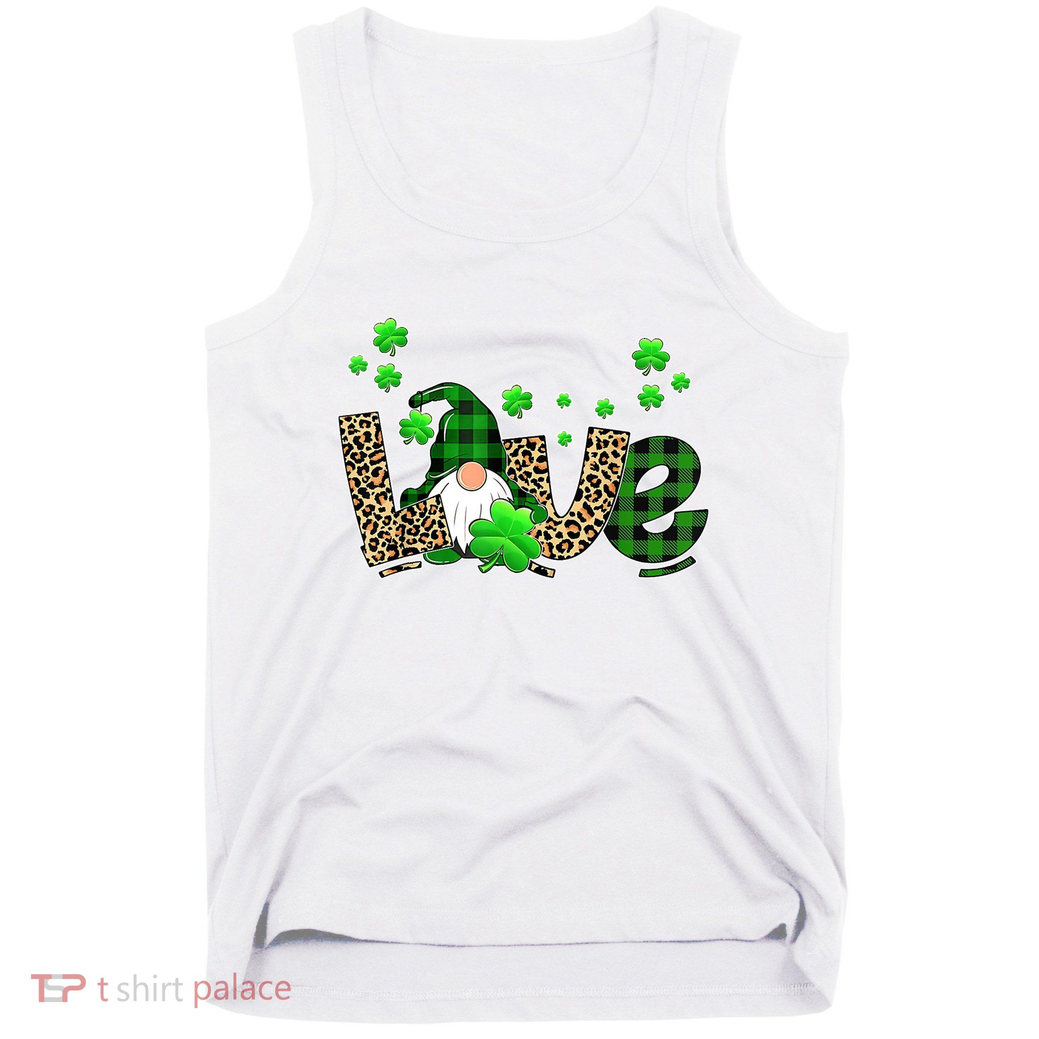 Love Gnome St Patrick's Day Tank Top