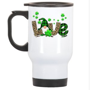 Love Gnome St Patrick's Day Stainless Steel Travel Mug