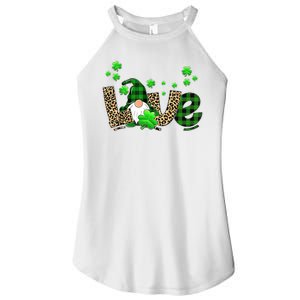 Love Gnome St Patrick's Day Women's Perfect Tri Rocker Tank